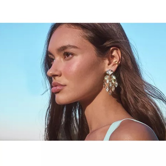 NWT- Kendra Scott Gwen Statement Earrings - Picture 4 of 5